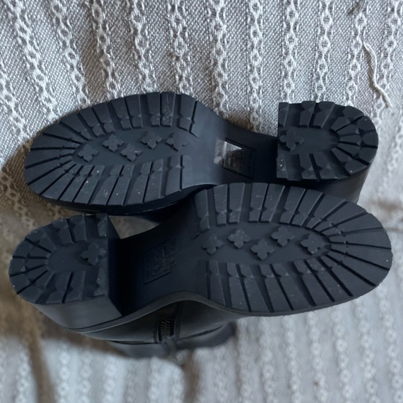 Camros Black Leather Mid-Calf Moto Boots size 8.5 - Picture 7 of 7